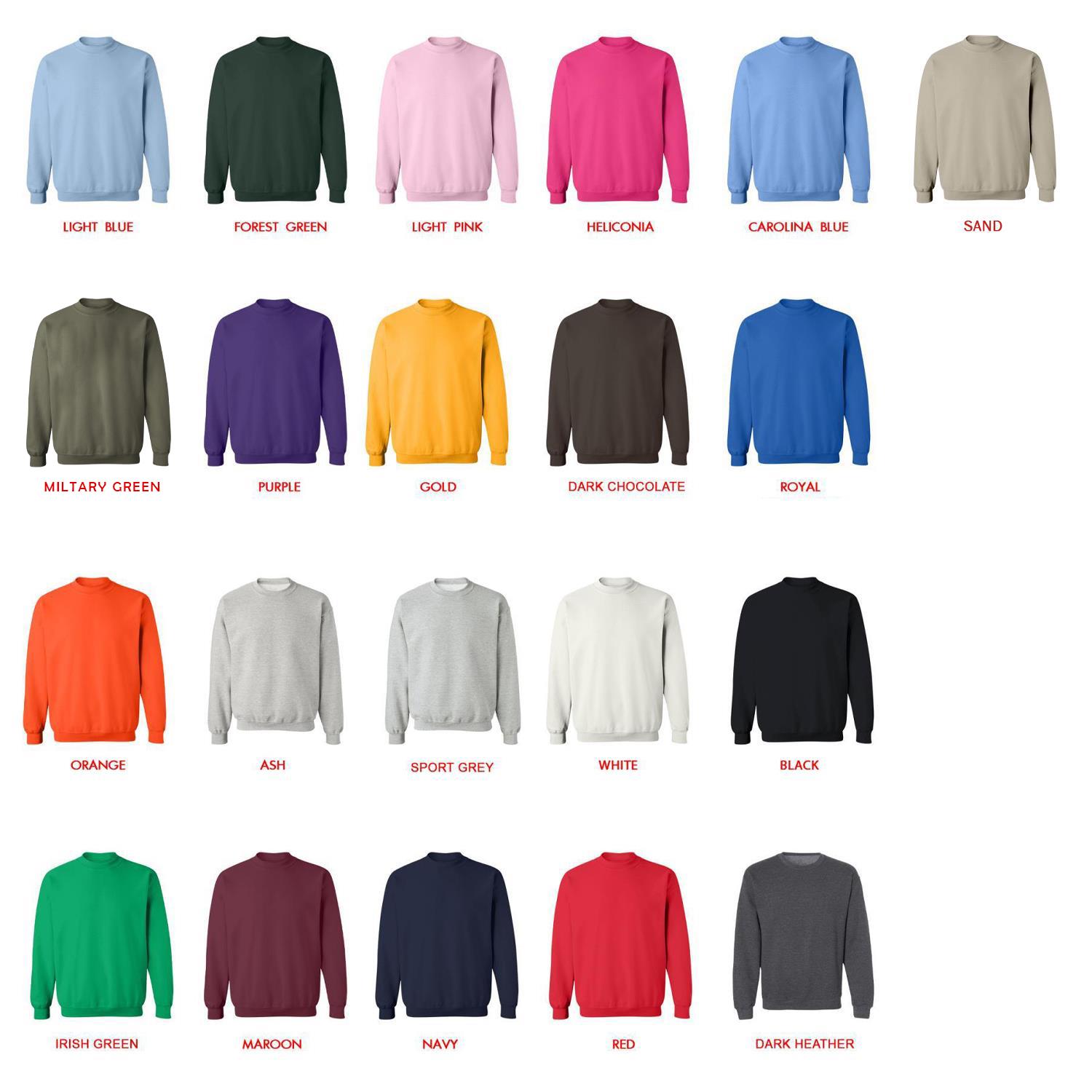 sweatshirt color chart - Dandadan Stuff Merch