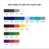 tank top color chart - Dandadan Stuff Merch